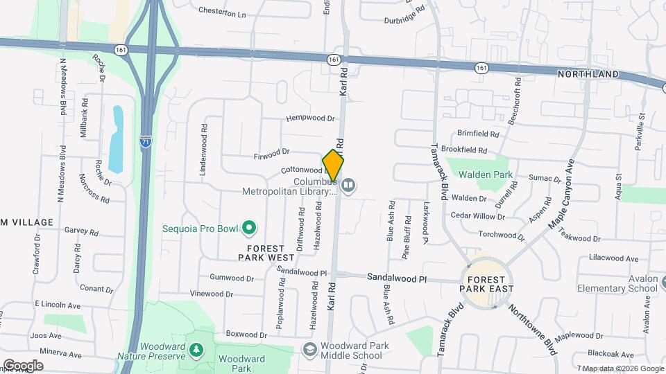 5575 Karl Rd Map and Location Details