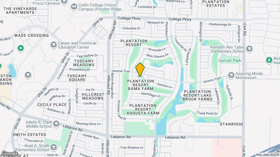 5408 Lebeau Ln Map and Location Details