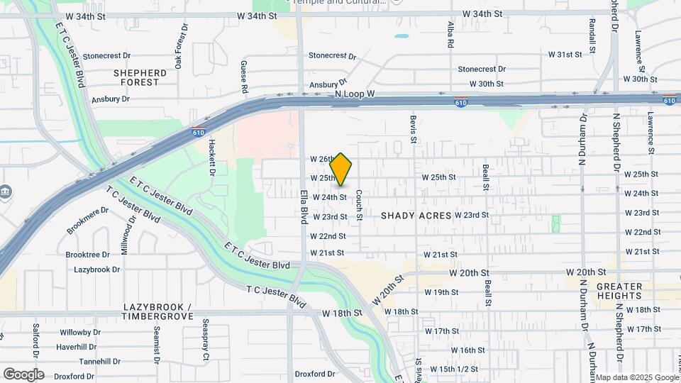 1523 W 24th St Map and Location Details