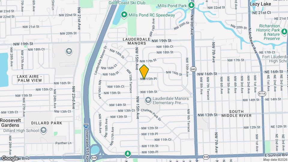 1316 NW 15th Pl Mapa y Detalles de la Ubicación