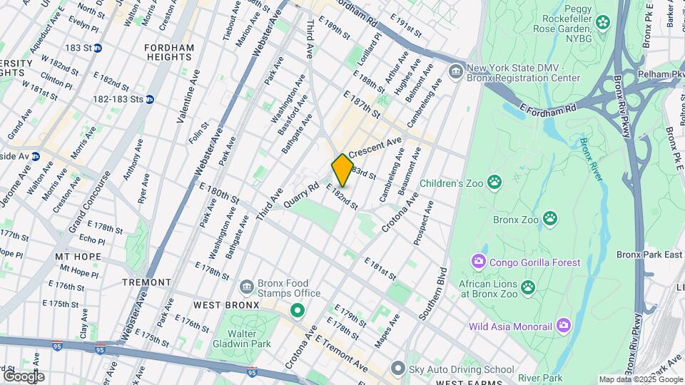 611 E 182nd St Mapa y Detalles de la Ubicación