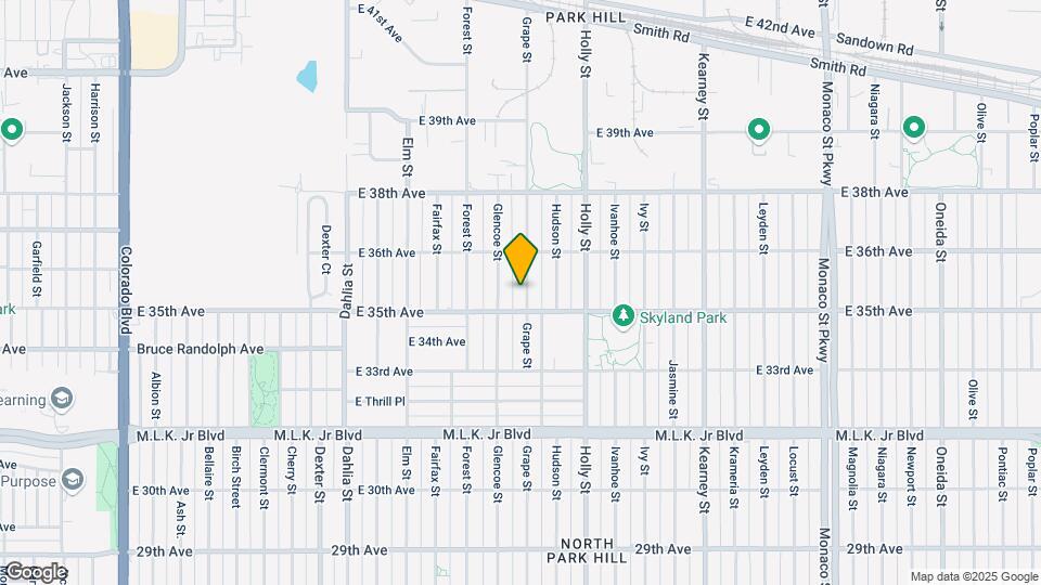 3525 Grape St Mapa y Detalles de la Ubicación