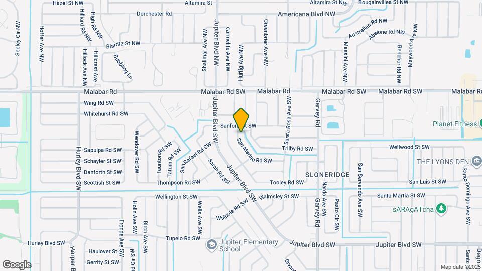 223 San Marino Rd SW Map and Location Details