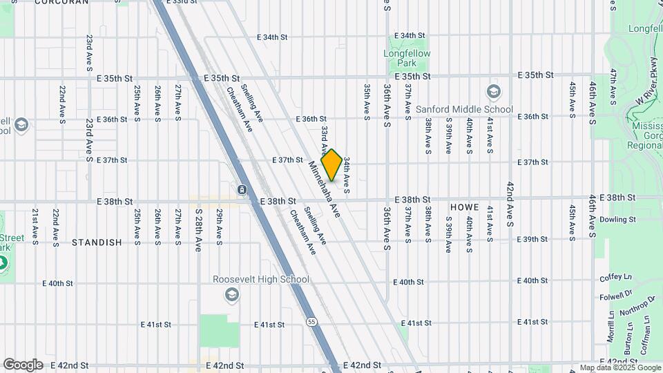 3737 Minnehaha Ave Map and Location Details