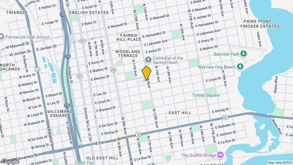 1411 N 12th Ave Map and Location Details
