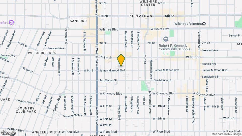 848 S Hobart Blvd Map and Location Details