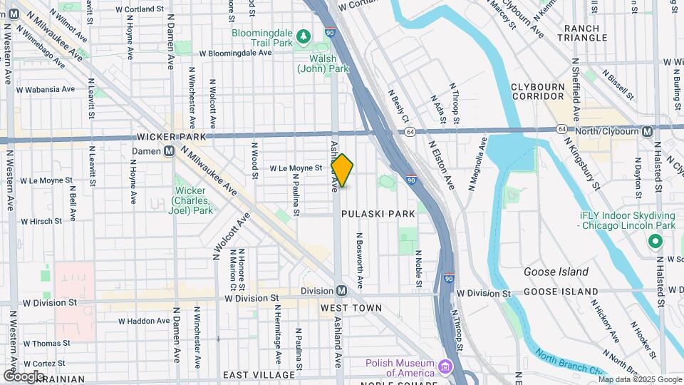 1435 N Ashland Ave Map and Location Details