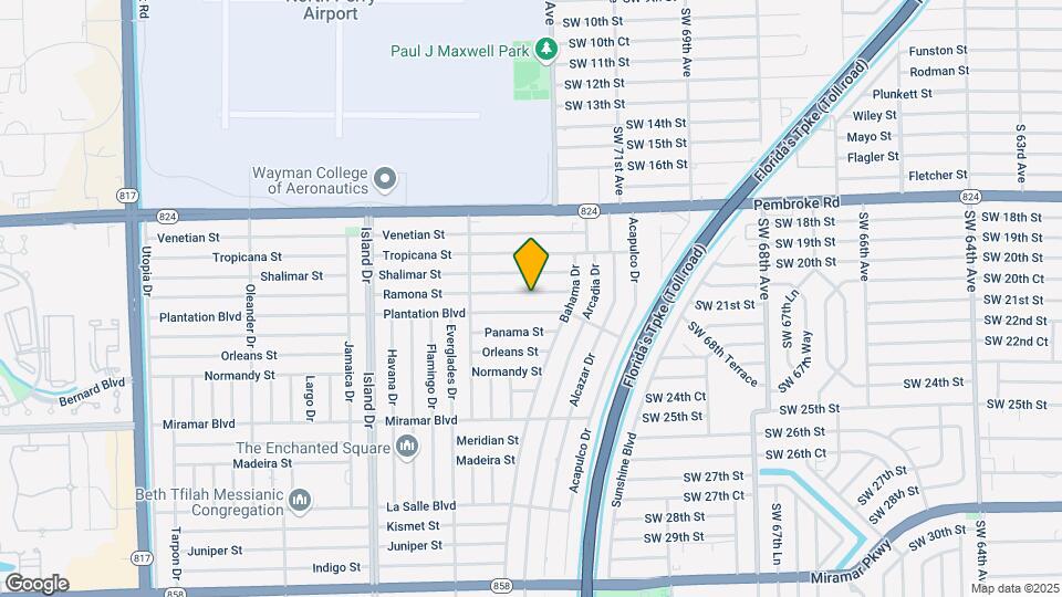 7300 Ramona St Map and Location Details