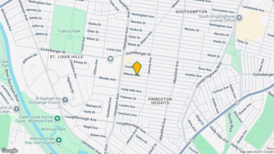 5644 Milentz Ave Map and Location Details