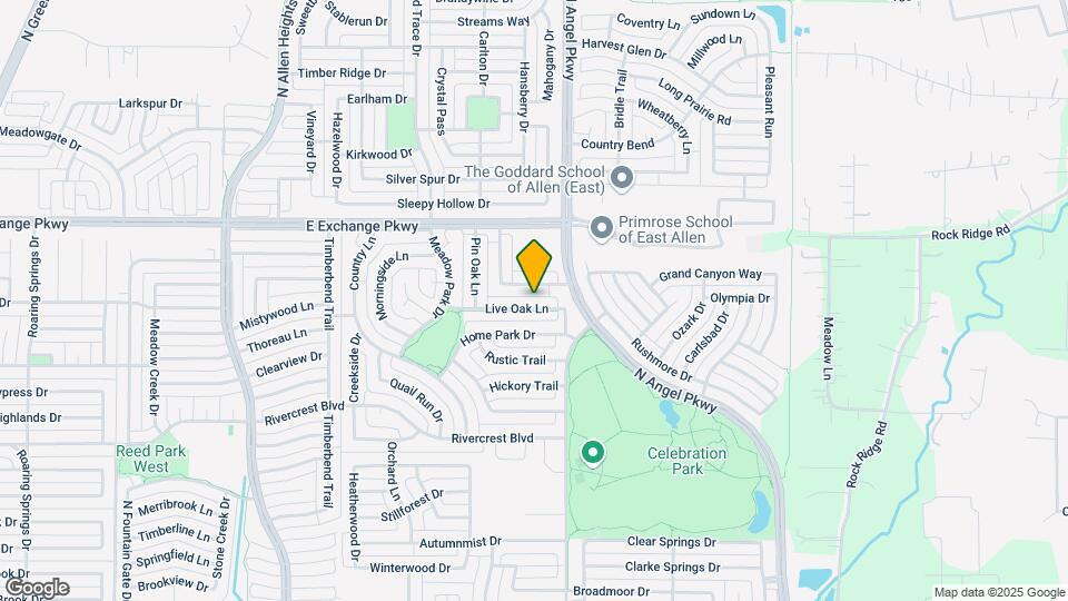 1711 Live Oak Ln Map and Location Details