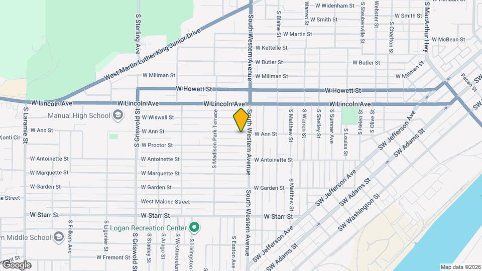 1912 W Ann St Map and Location Details