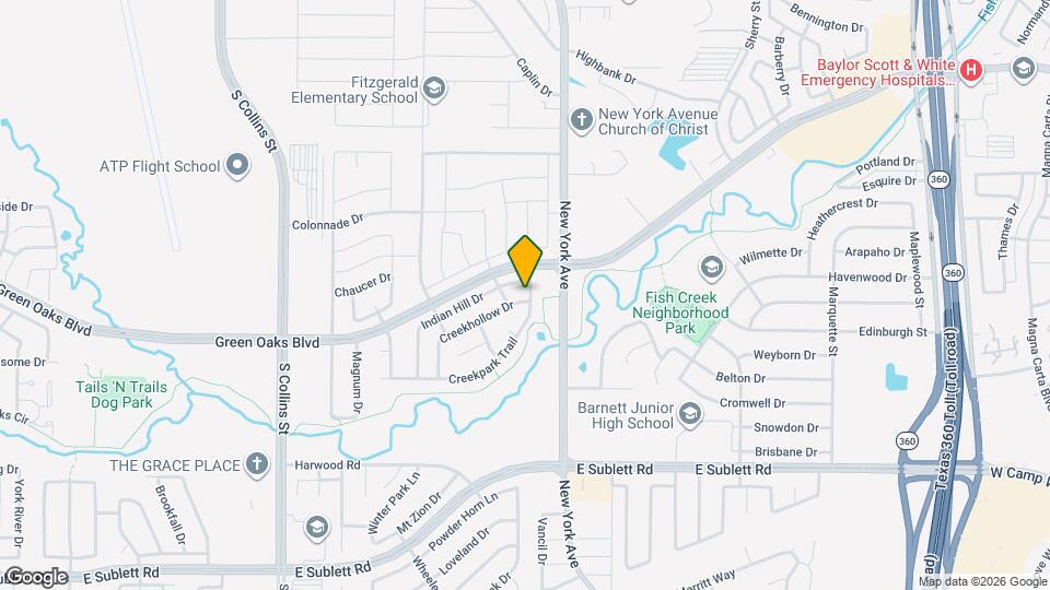 5600 Creekhollow Dr Map and Location Details