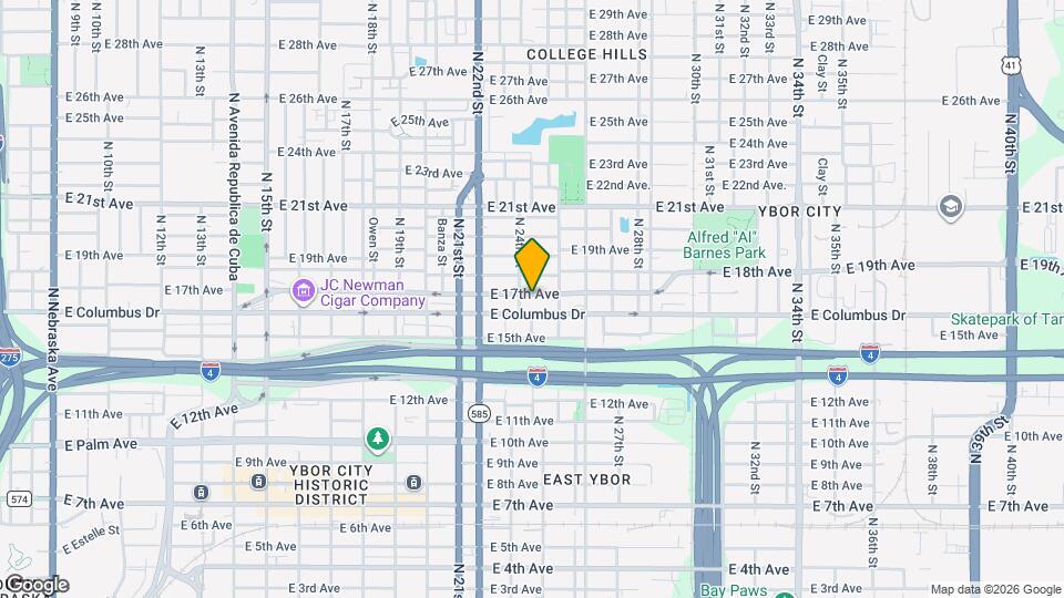 2407 E 17th Ave, Unit B Map and Location Details