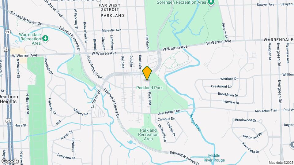 6727 Parkland Map and Location Details