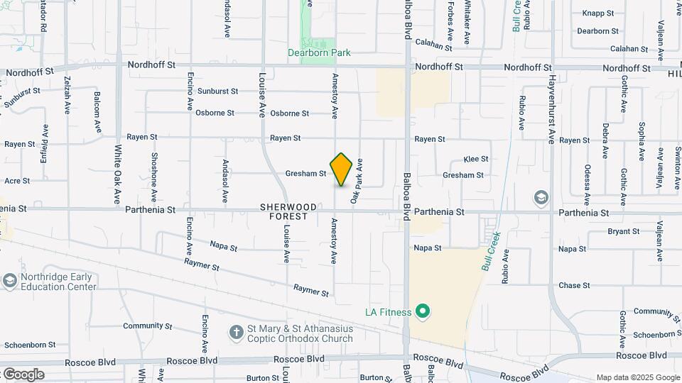 8726 Amestoy Ave Map and Location Details