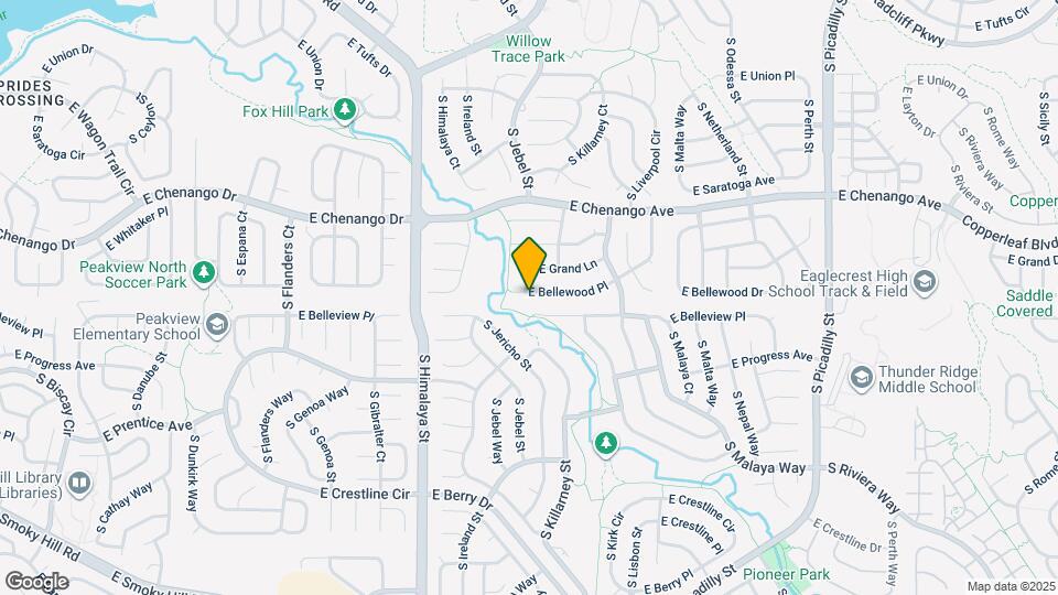 20410 E Bellewood Pl Map and Location Details