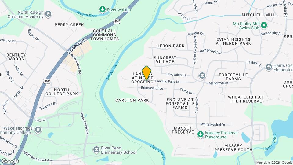 3028 Landing Falls Ln Map and Location Details