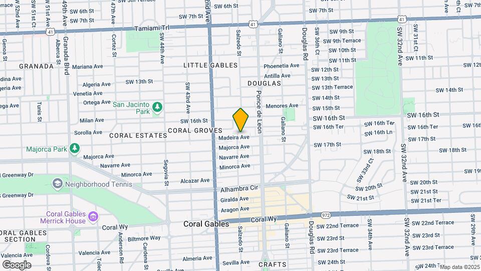 251 Madeira Ave Mapa y Detalles de la Ubicación