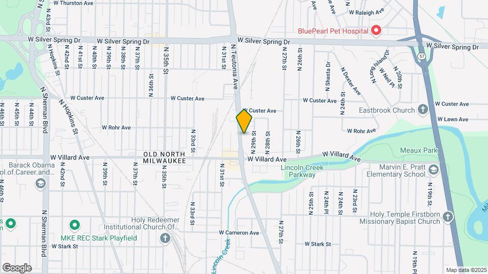 5262 N Teutonia Ave Map and Location Details