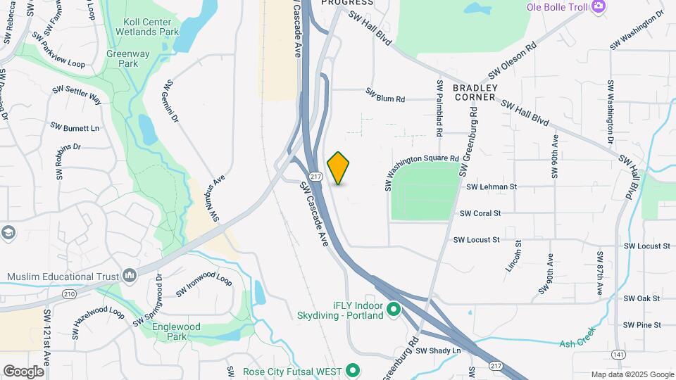 9585 SW Washington Square Rd Map and Location Details