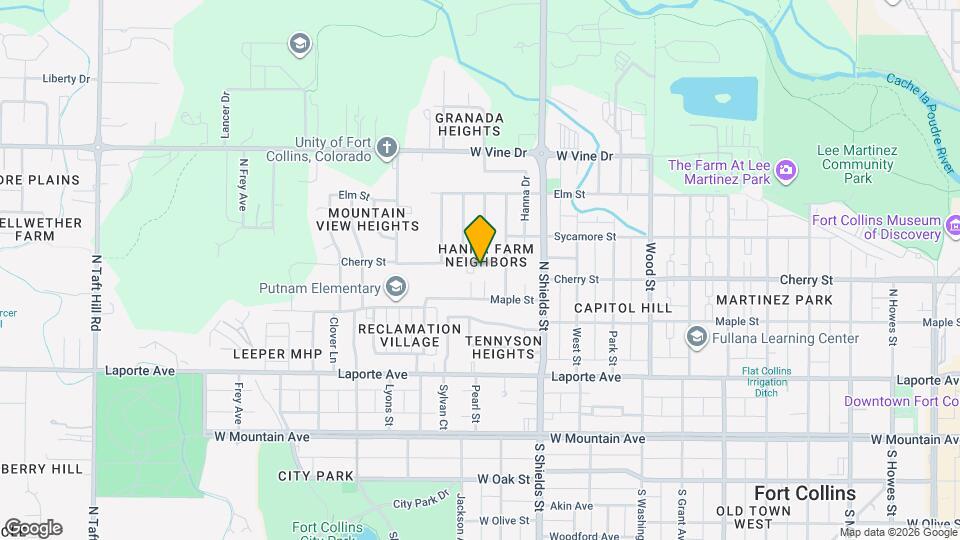 1215 Cherry St Map and Location Details