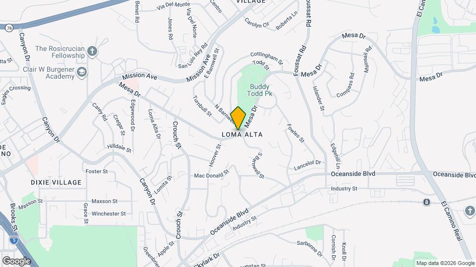 2822 Mesa Dr Map and Location Details