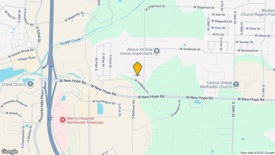 3710 W Cherokee Rd Map and Location Details