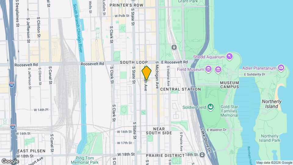 1323 S Wabash Ave Map and Location Details