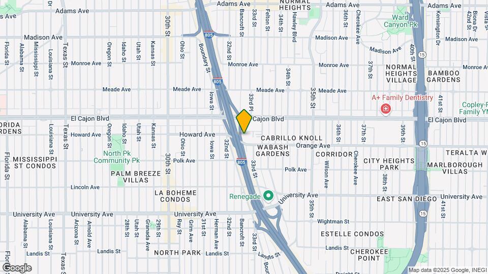 3253 Bramson Pl Mapa y Detalles de la Ubicación
