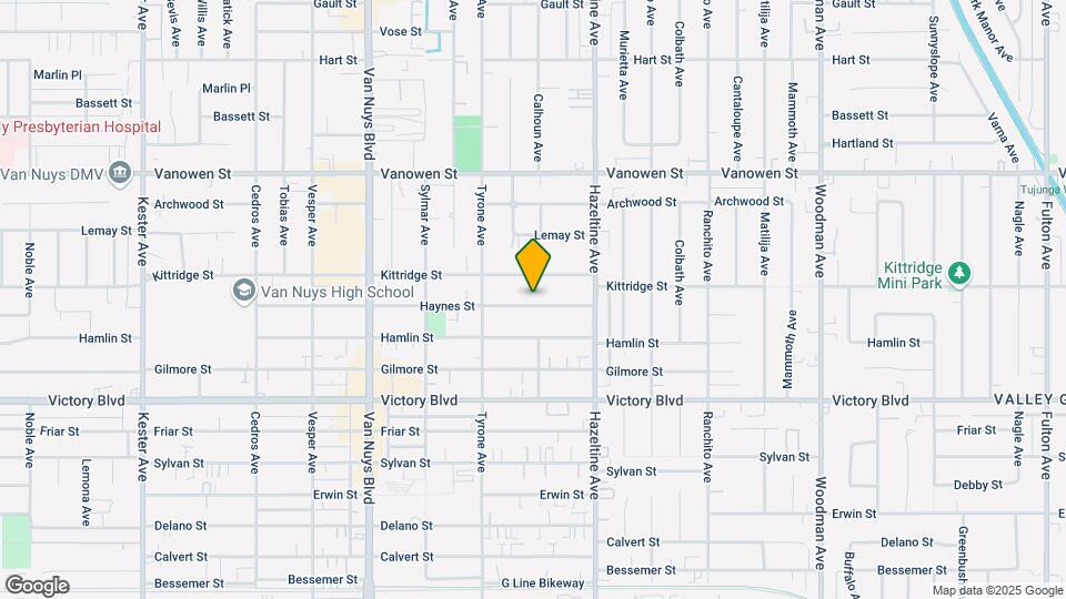 14205 Haynes St Map and Location Details