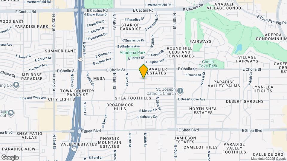 3750 E Garden Dr Map and Location Details