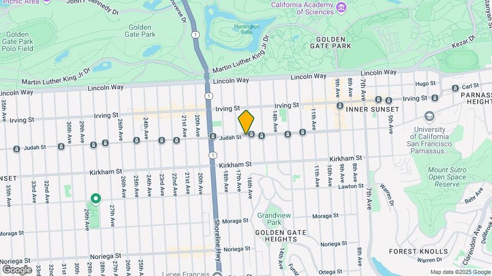 1109 Judah St Mapa y Detalles de la Ubicación