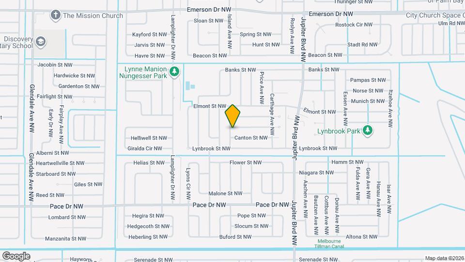 1098 Elmsford St NW Map and Location Details