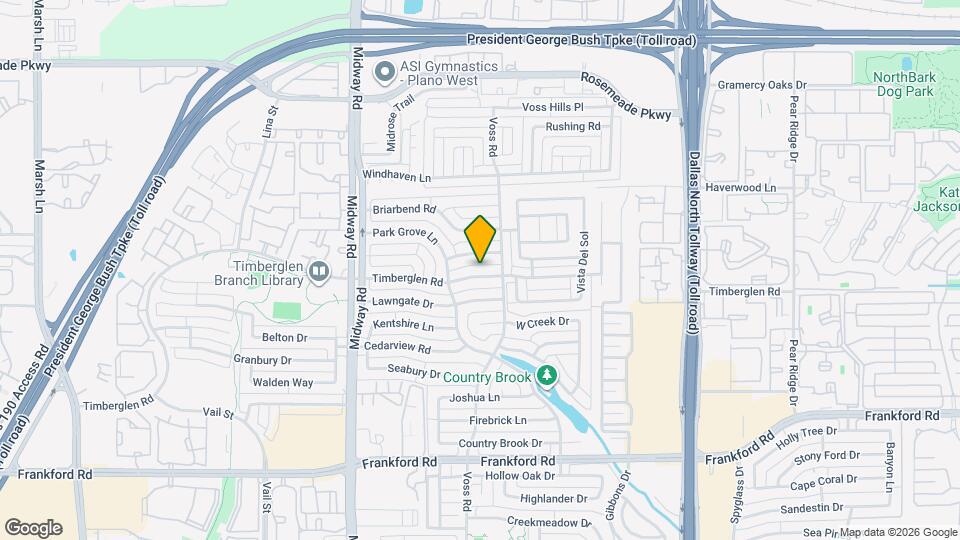 4243 Timberglen Rd Map and Location Details