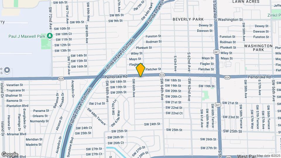 6525 SW 18th St Map and Location Details