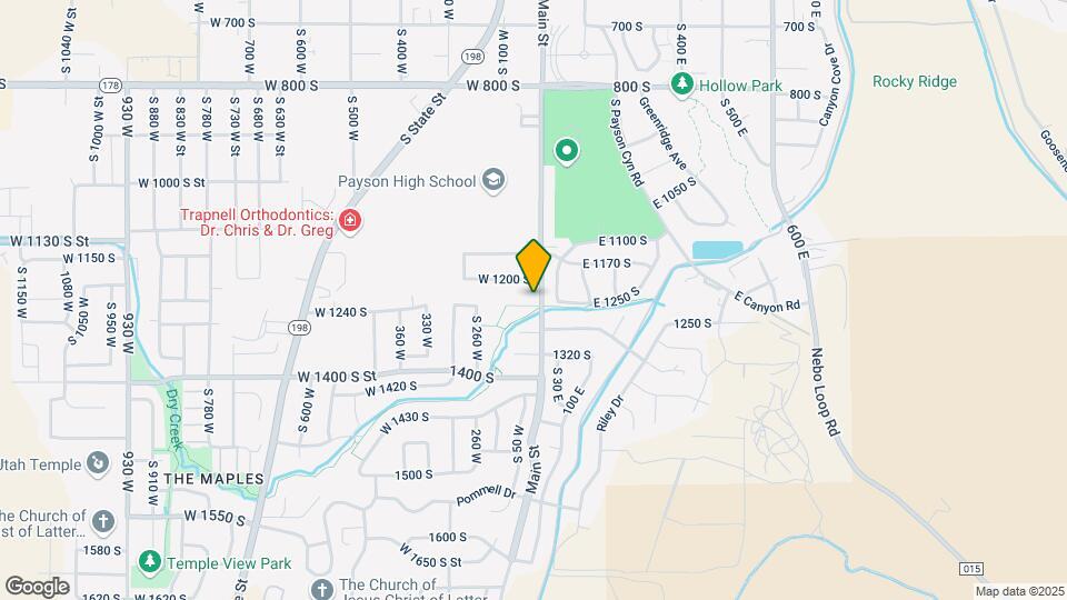 1242 S Main St, Unit Basement Map and Location Details