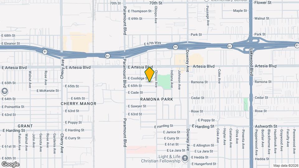 3107 E 65th St, Unit Apt A Map and Location Details