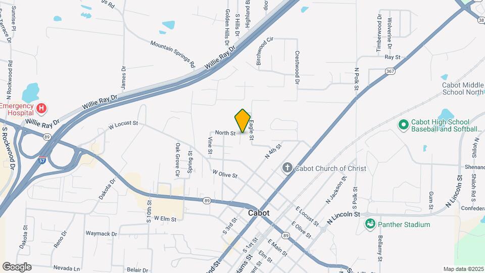 124 N Park St Map and Location Details