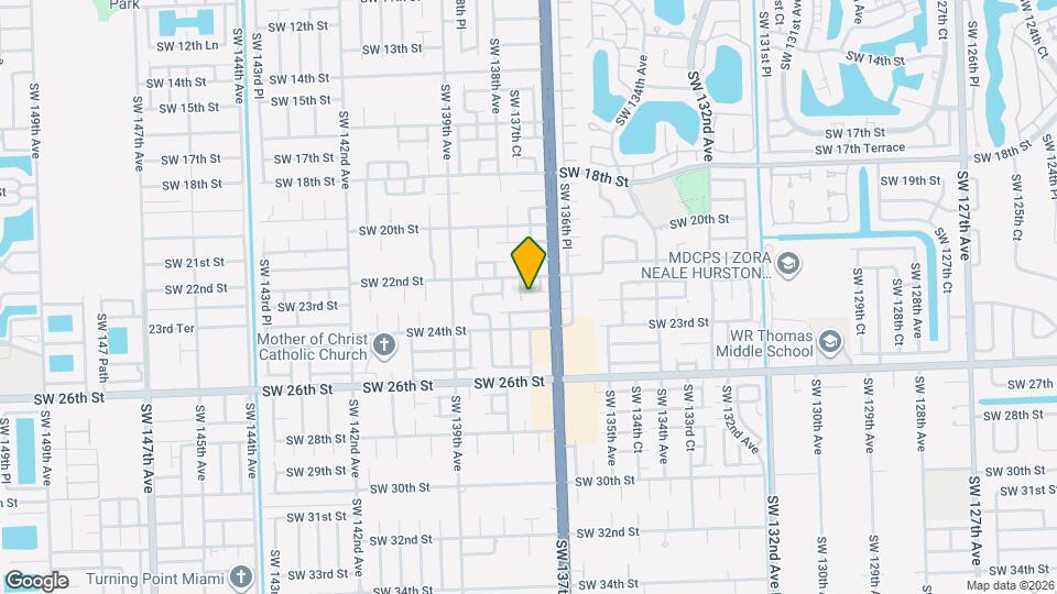 2219 SW 137th Pl Map and Location Details