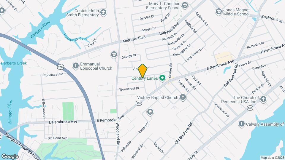 1437 Oakcrest Dr Map and Location Details