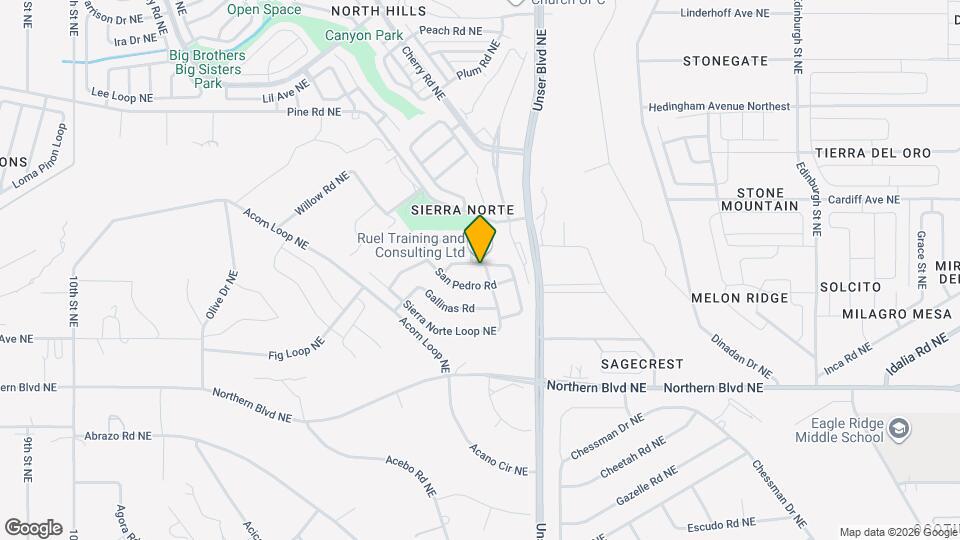 1832 Chicoma Rd Map and Location Details