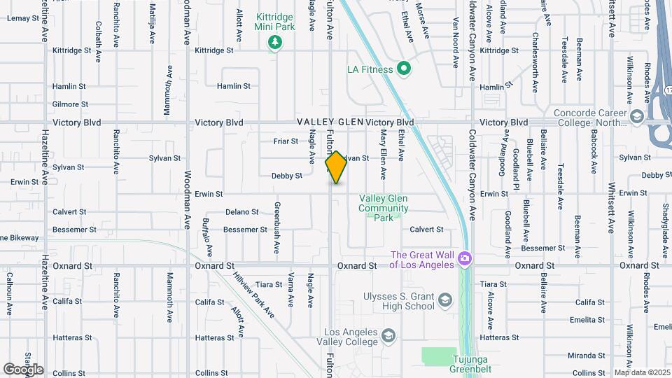 6202 Fulton Ave Map and Location Details