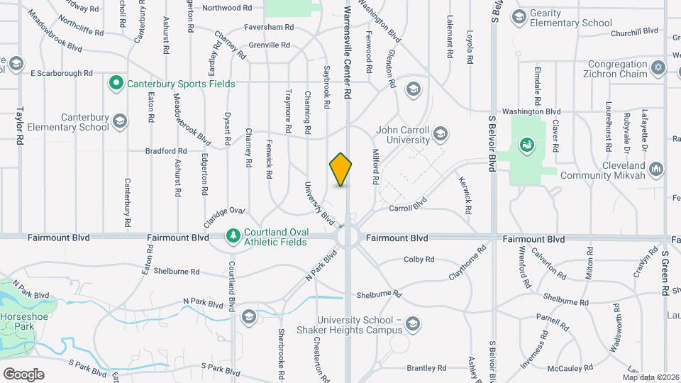2612 Warrensville Center Rd, Unit Upper Mapa y Detalles de la Ubicación