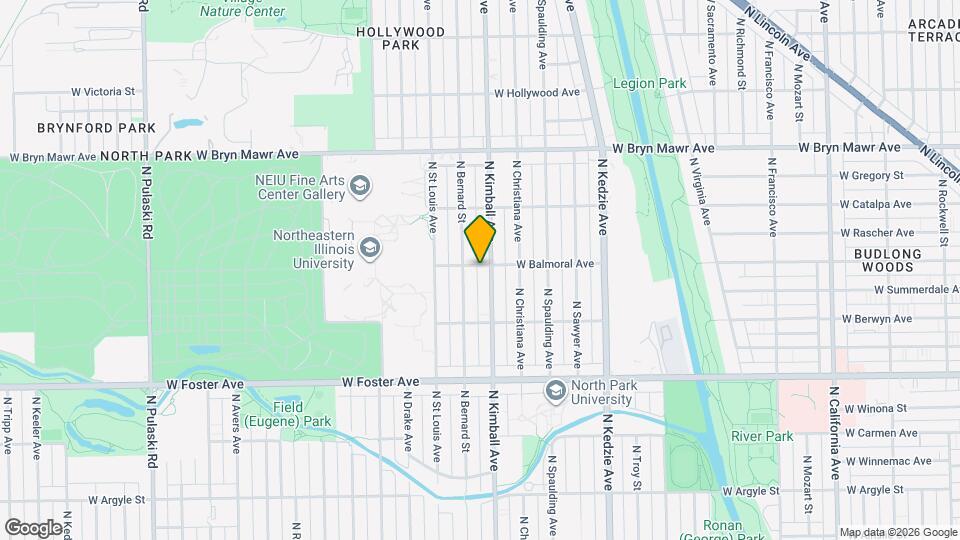 3411 W Balmoral Ave Map and Location Details