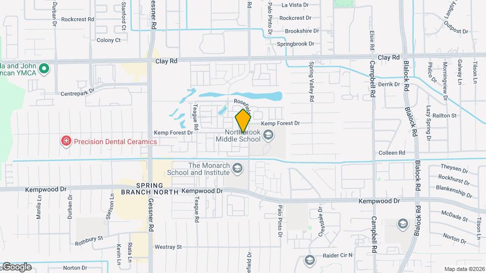 9907 Kemp Forest Dr Map and Location Details