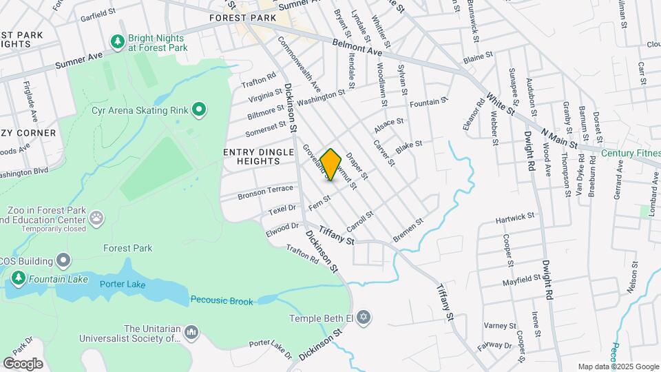 114 Groveland St Map and Location Details