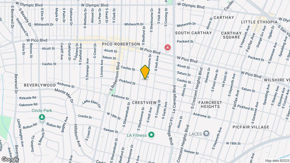 1531 S Pickford St Map and Location Details