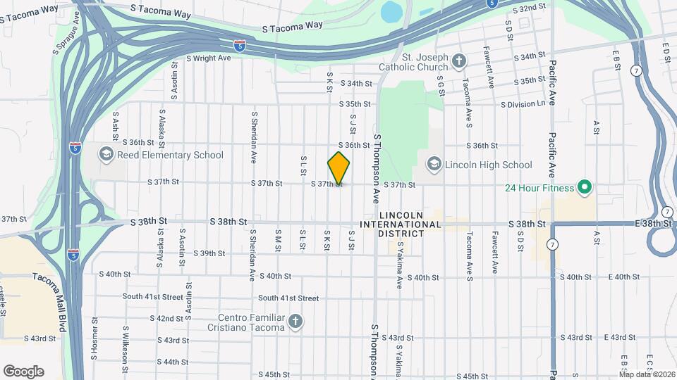 1016 S 37th St Map and Location Details