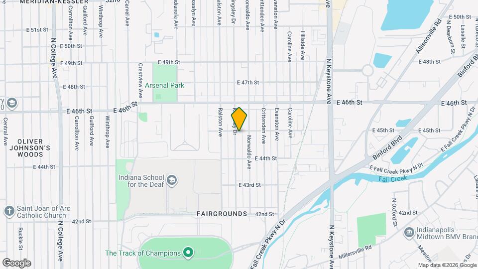 4449 Kingsley Dr Map and Location Details