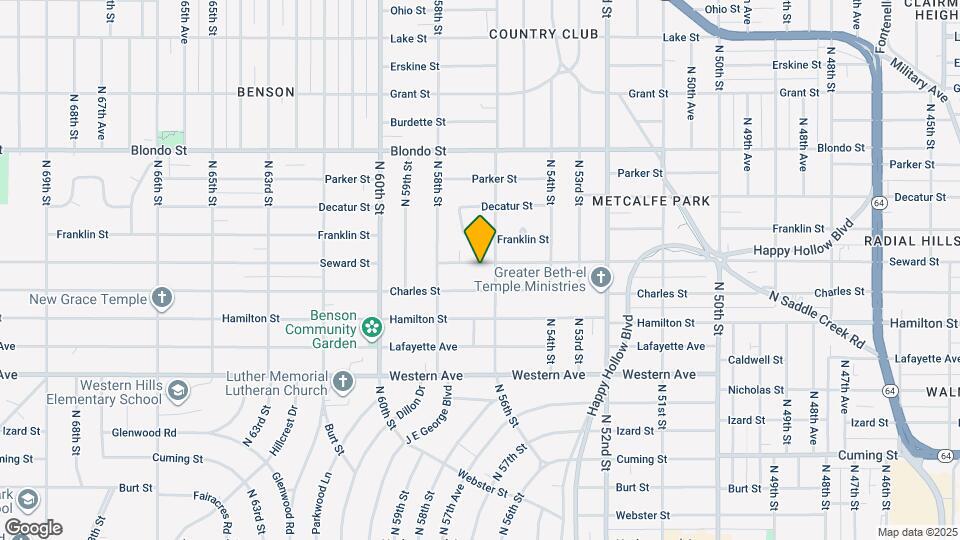 5609 Seward St Map and Location Details